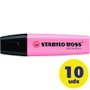 Stabilo BOSS ORIGINAL Marcador Fluorescente Rosa (Set de 10)